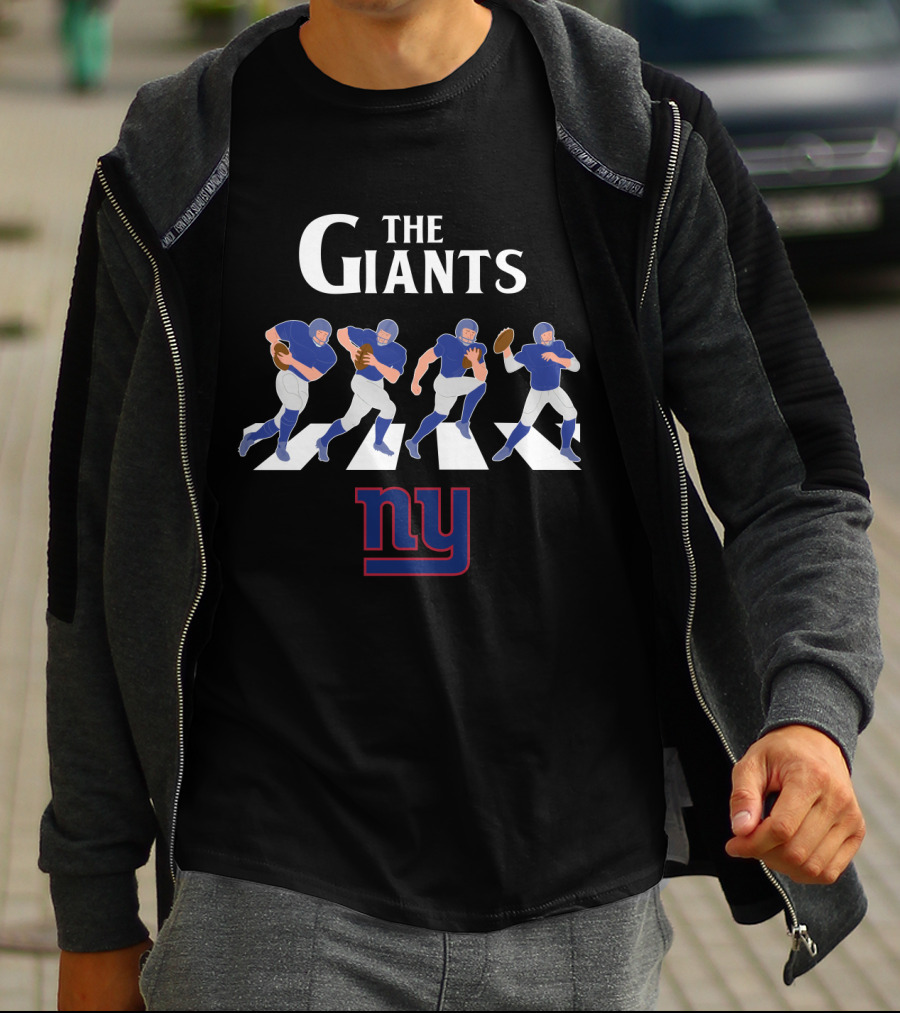 New York Giants Abbey Road Football Players Crossing Ny T-Shirt