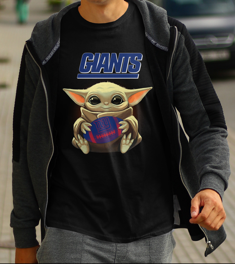 Giants Baby Yoda New York Giants Football T-Shirt