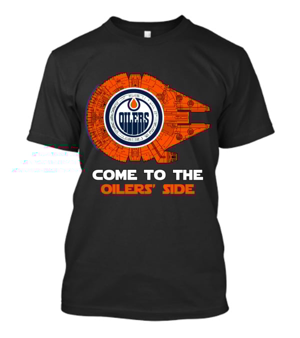 Oilers Side Come To The Millennium Falcon Edmonton T-Shirt