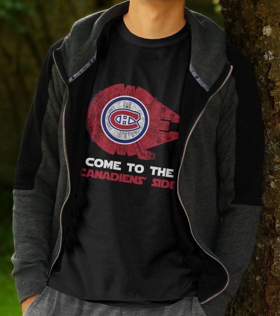 Come To The Canadiens' Side Montreal Canadiens Millennium Falcon T-Shirt