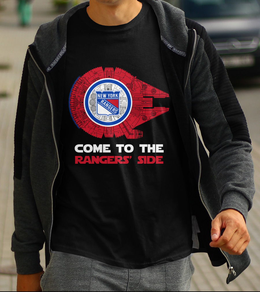 New York Rangers Millennium Falcon Come To The Rangers' Side T-Shirt