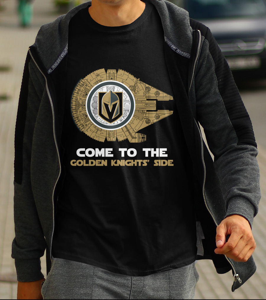 Come To The Golden Knights' Side Millennium Falcon T-Shirt