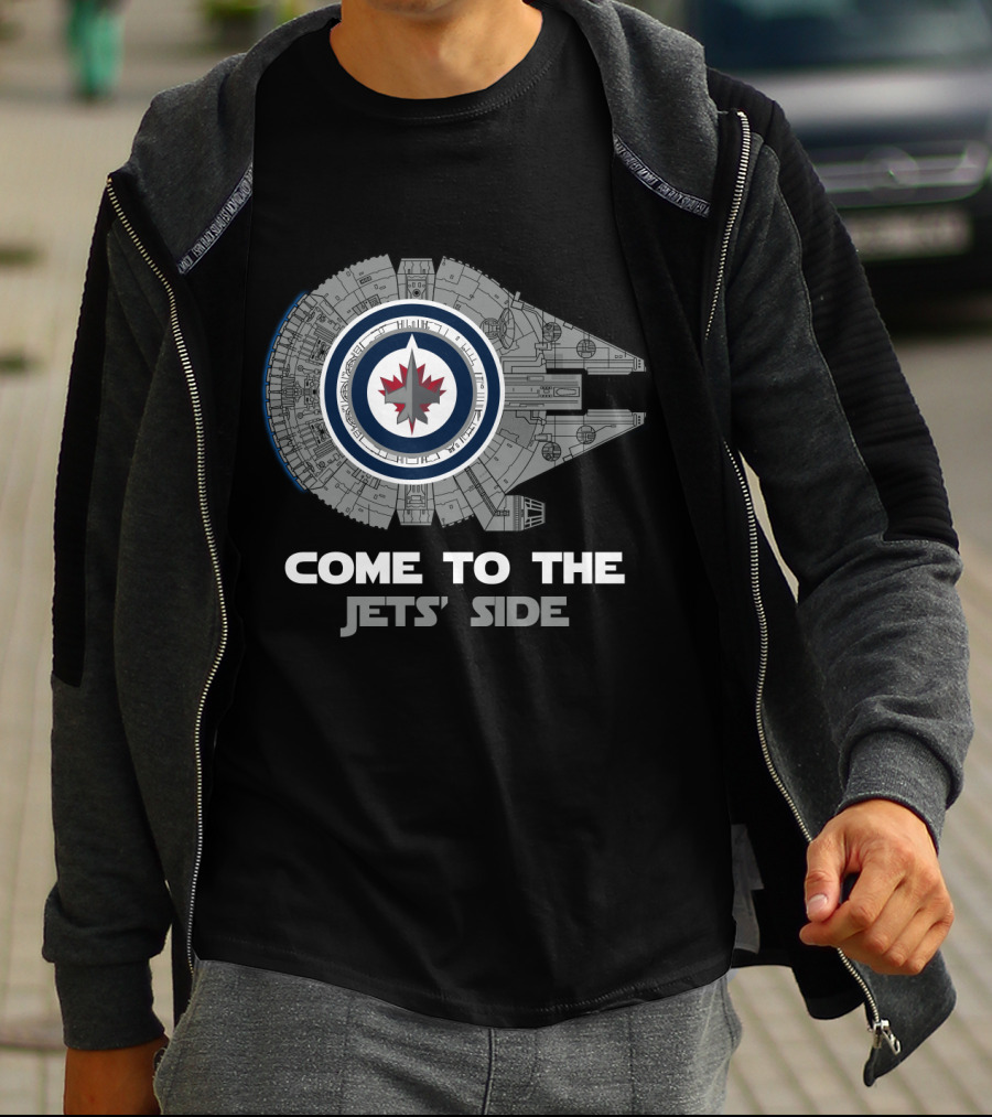 Winnipeg Jets Millennium Falcon Come To The Jets' Side T-Shirt