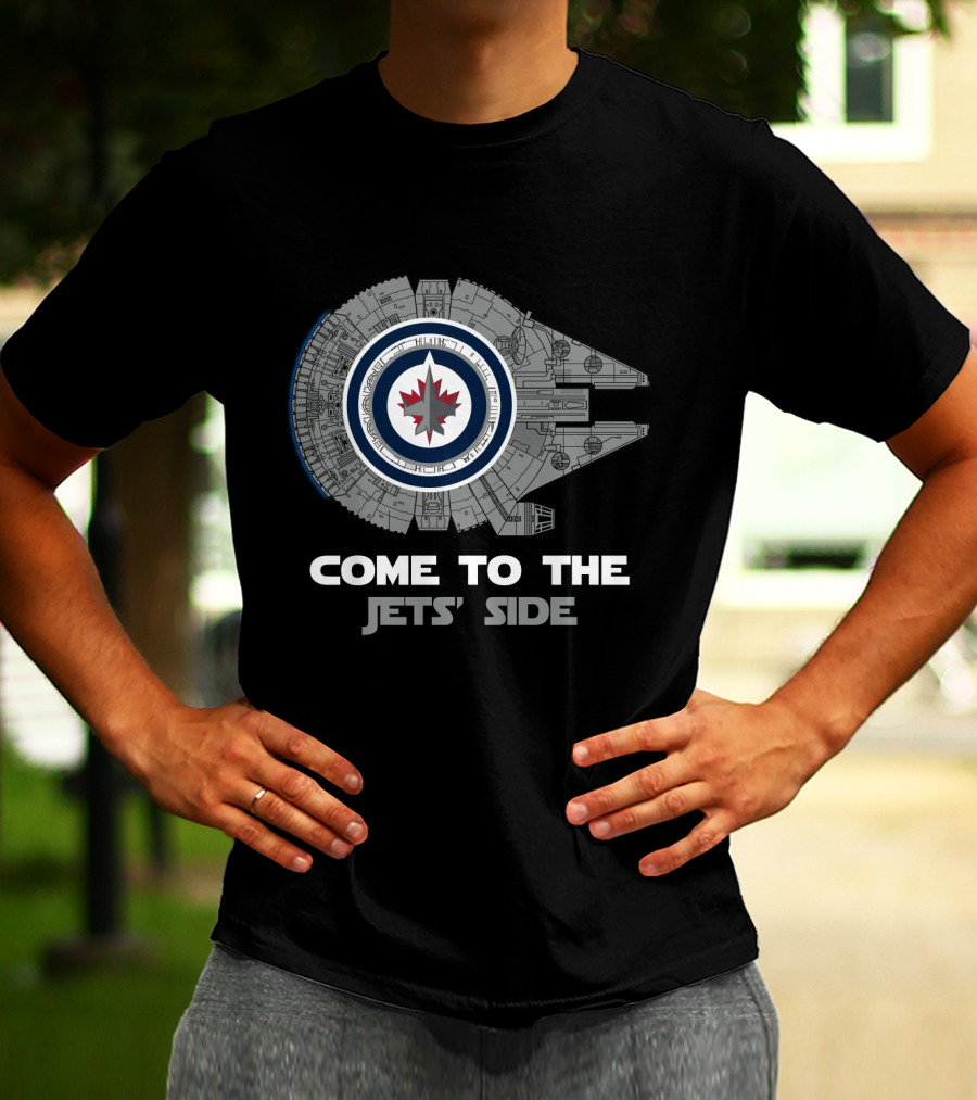 Winnipeg Jets Millennium Falcon Come To The Jets' Side T-Shirt