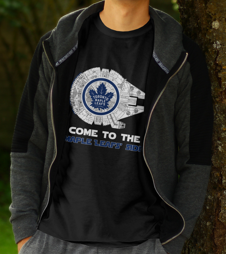 Toronto Maple Leafs Come To The Maple Leafs' Side Millennium Falcon T-Shirt