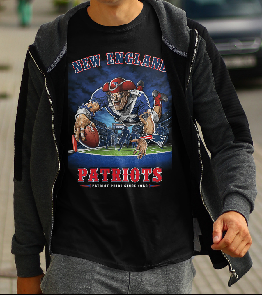 New England Patriots End Zone Touchdown Patriot Pride Since 1960 Nfl T-Shirt