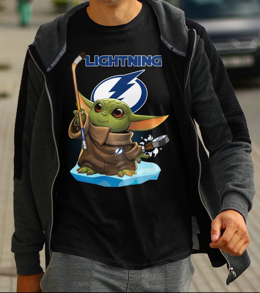 Tampa Bay Lightning Baby Yoda Hockey NHL T-Shirt