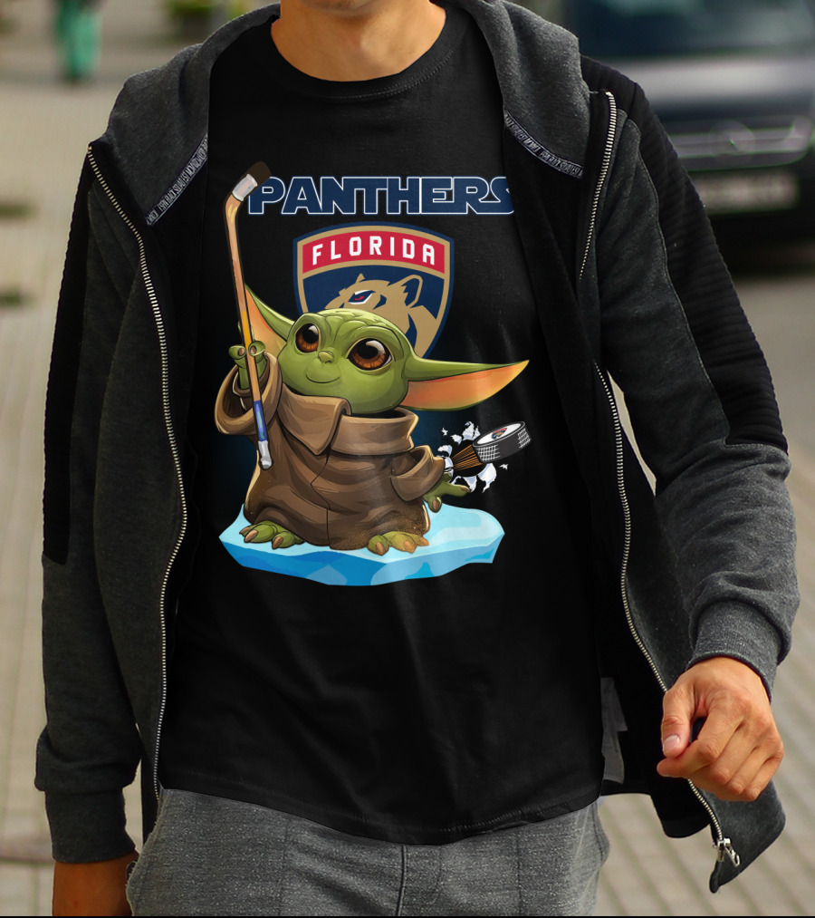 Florida Panthers NHL Baby Yoda Hockey Fan T-Shirt