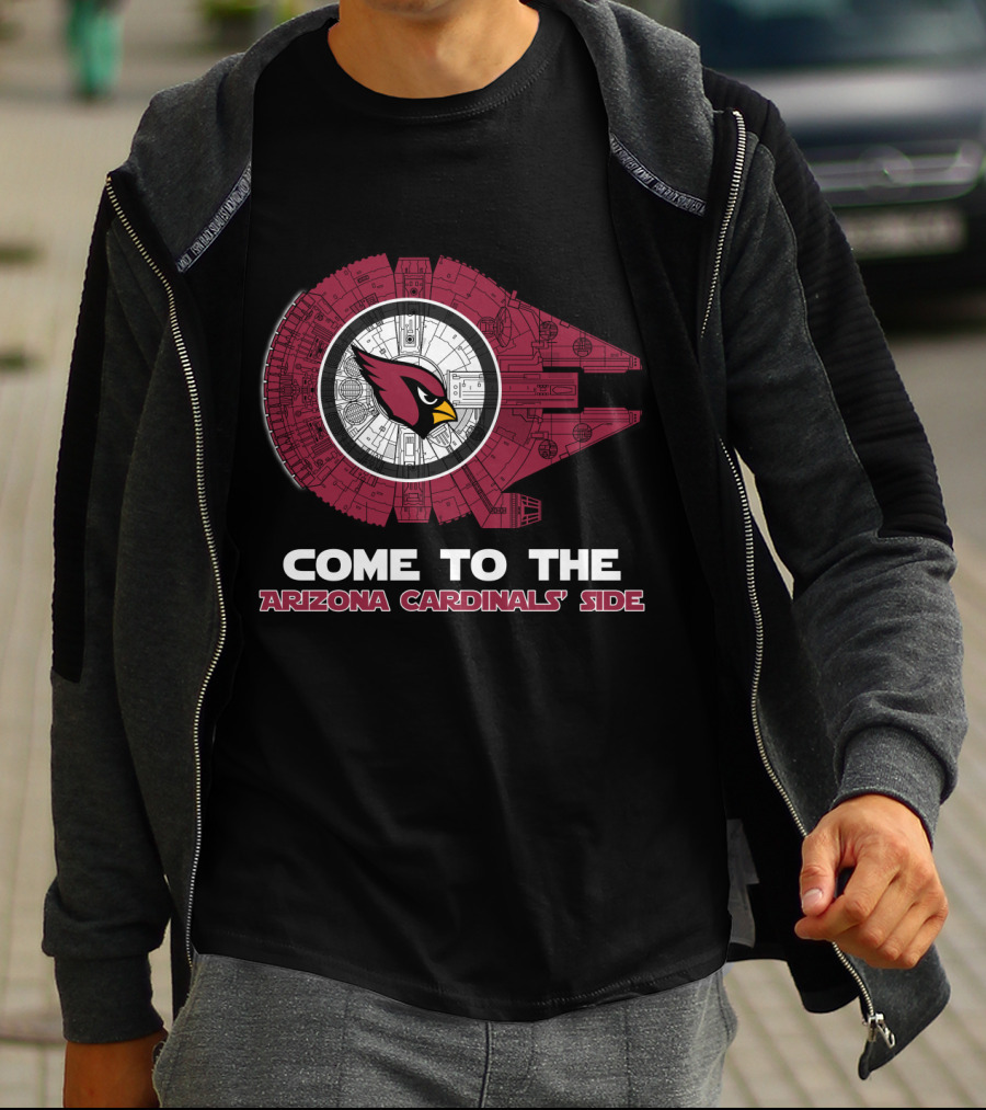 Come To The Arizona Cardinals' Side Millennium Falcon Nfl T-Shirt