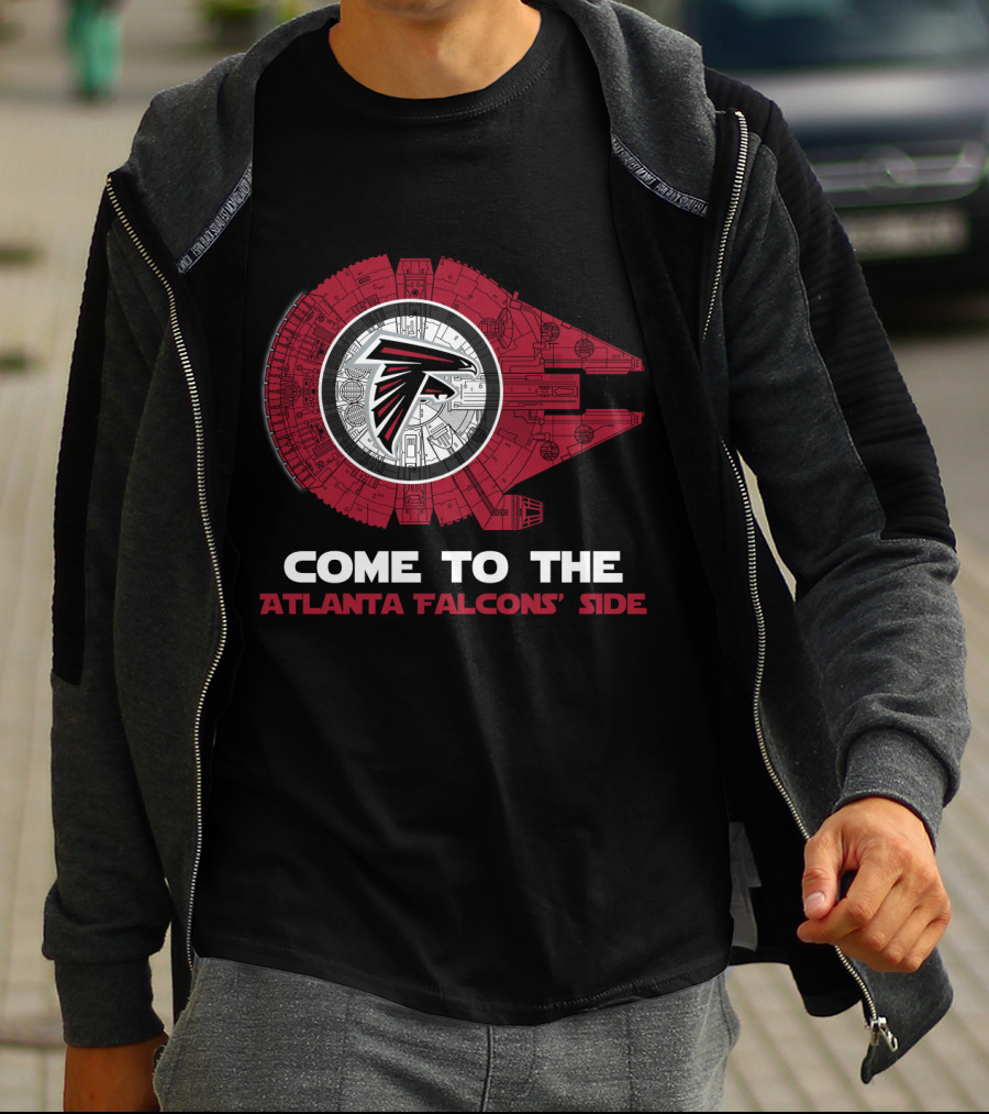 Come To The Atlanta Falcons' Side - Millennium Falcon Nfl T-Shirt