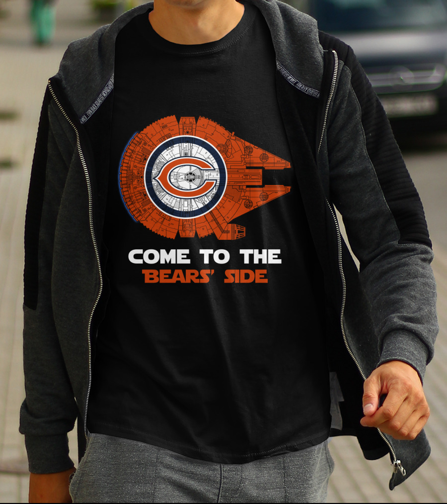 Come To The Bears' Side Millennium Falcon Chicago Bears Nfl T-Shirt