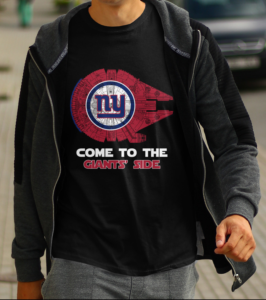 New York Giants Millennium Falcon Nfl Come To The Giants' Side T-Shirt