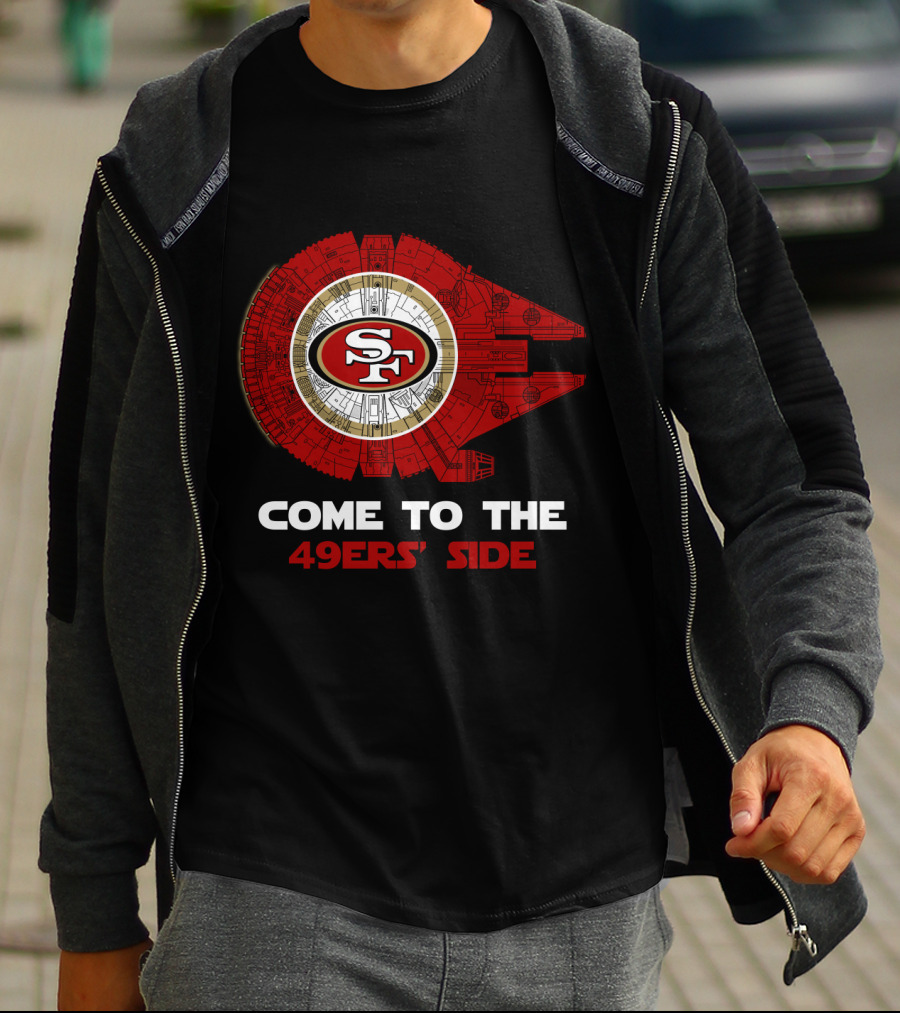 Come To The 49ers' Side San Francisco 49ers Millennium Falcon Nfl T-Shirt