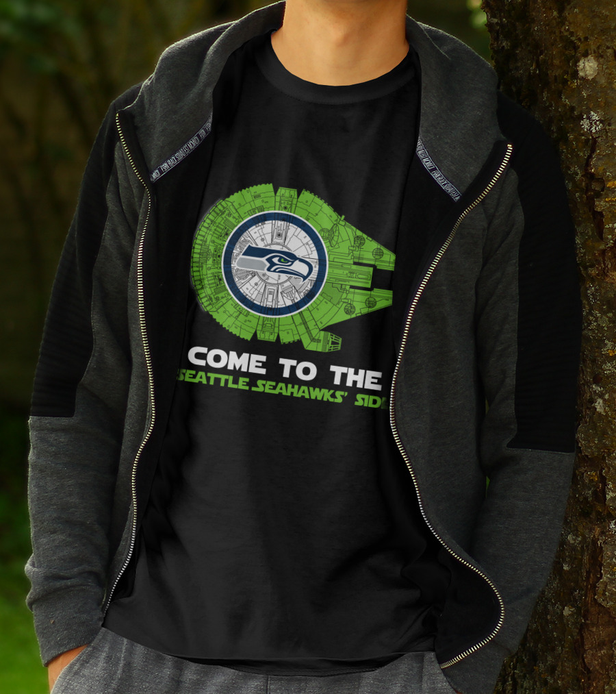 Come To The Seattle Seahawks' Side Millennium Falcon Nfl T-Shirt