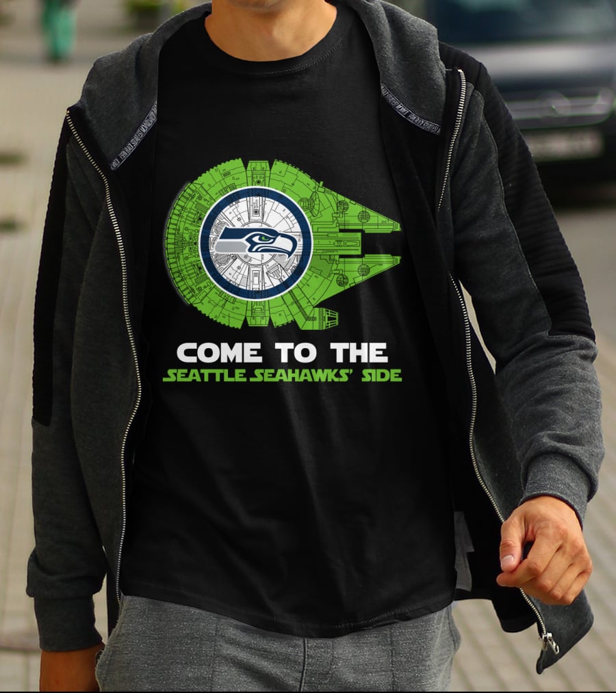 Come To The Seattle Seahawks' Side Millennium Falcon Nfl T-Shirt