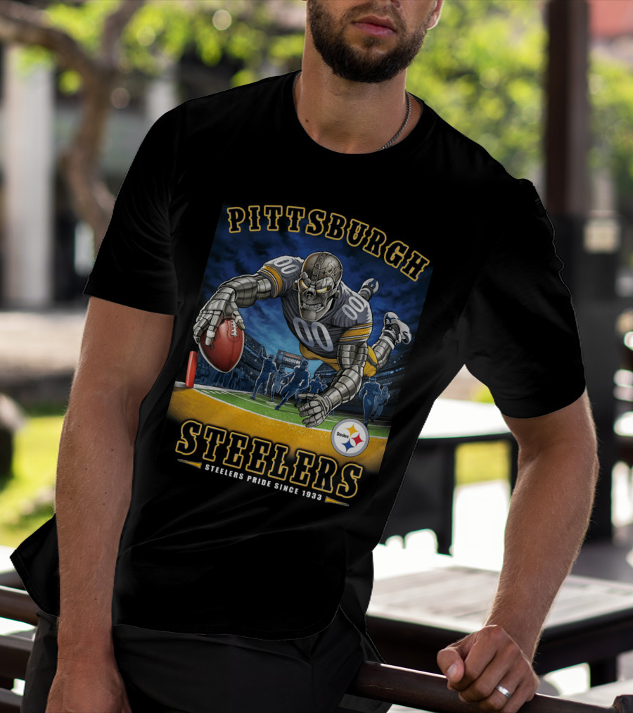 Pittsburgh Steelers Pride Since 1933 End Zone Touchdown Celebration T-Shirt