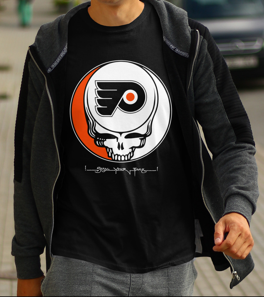 Steal Your Face Grateful Dead Philadelphia Flyers T-Shirt