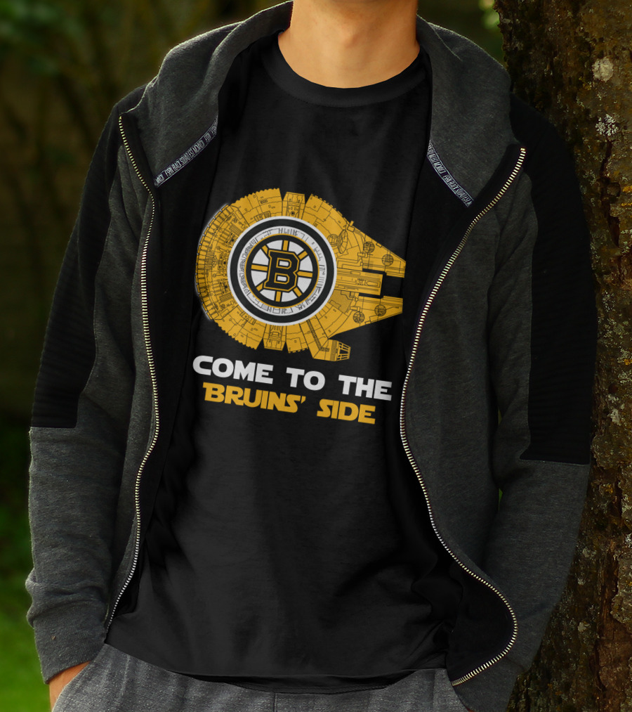 Come To The Bruins' Side Millennium Falcon T-Shirt