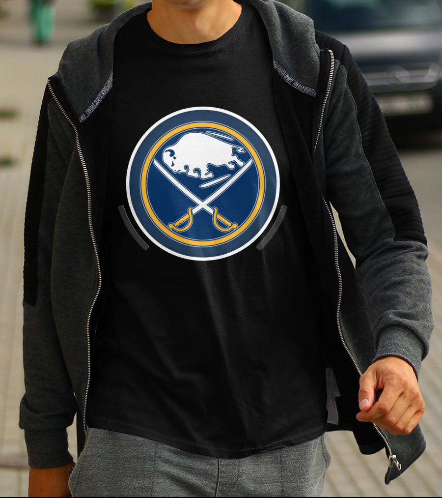 Buffalo Sabres Power Decal Logo NHL Team Emblem T-Shirt