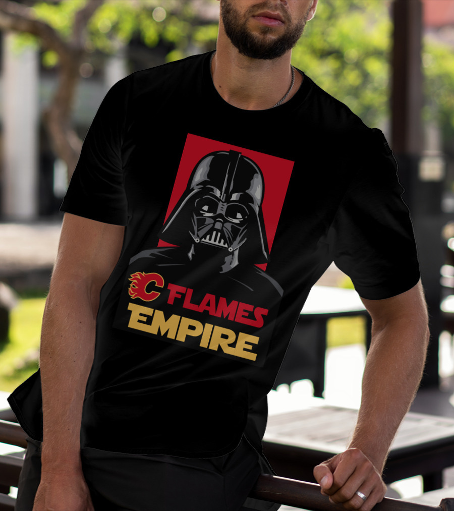 Calgary Flames Empire Darth Vader NHL T-Shirt
