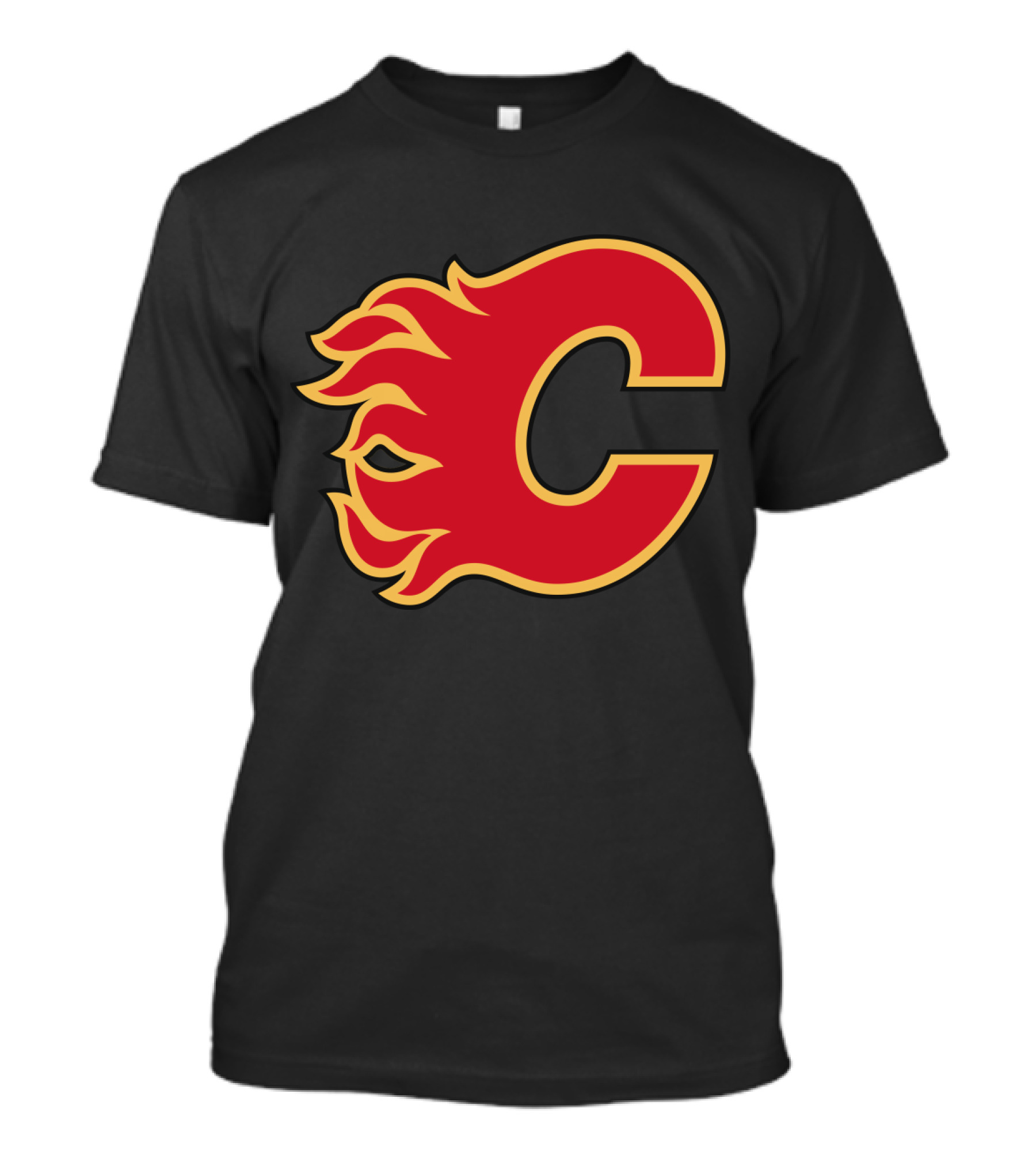 Calgary Flames Hockey Team Fiery T-Shirt