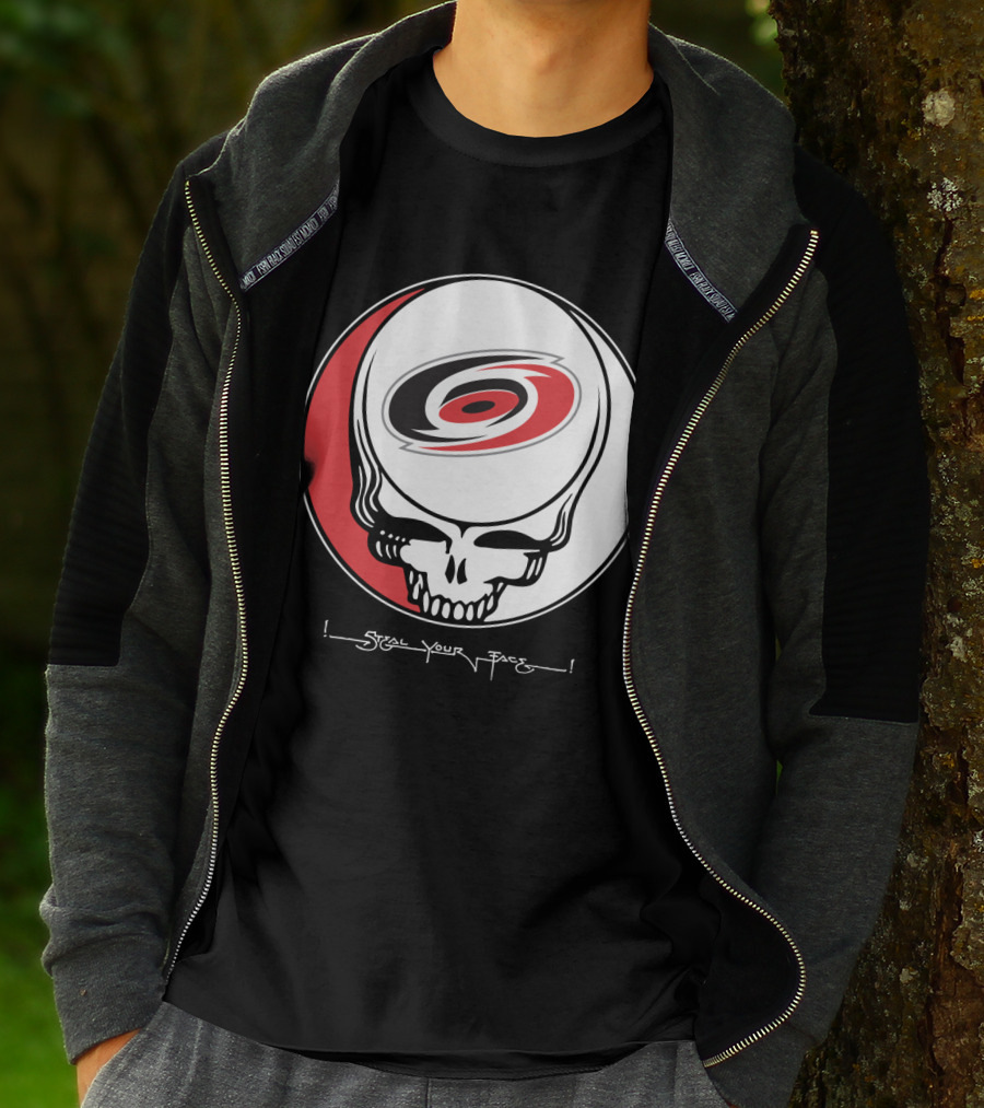 Steal Your Face Grateful Dead Carolina Hurricanes T-Shirt