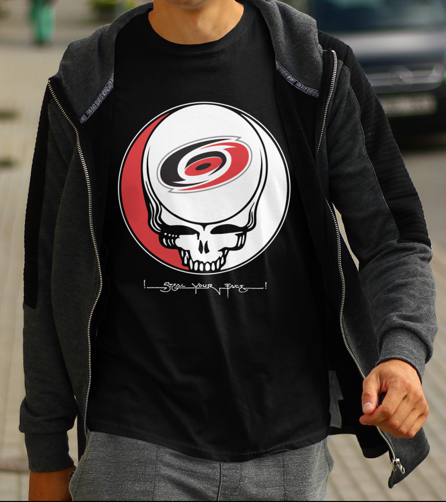 Steal Your Face Grateful Dead Carolina Hurricanes T-Shirt
