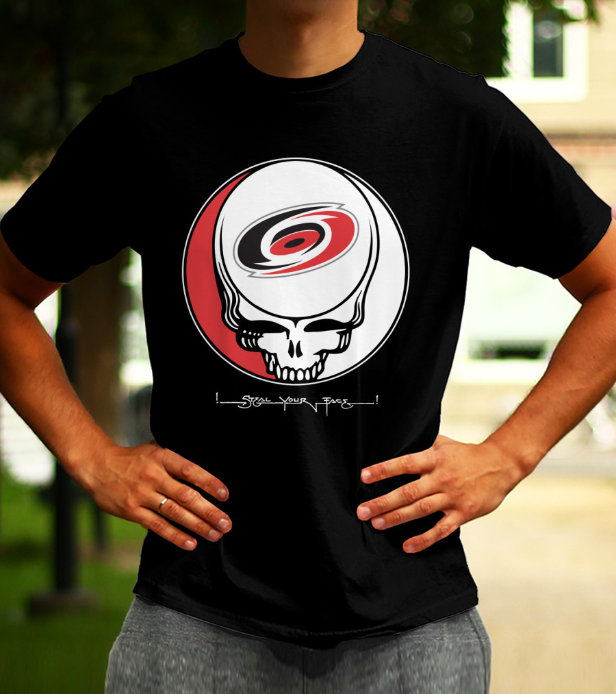 Steal Your Face Grateful Dead Carolina Hurricanes T-Shirt