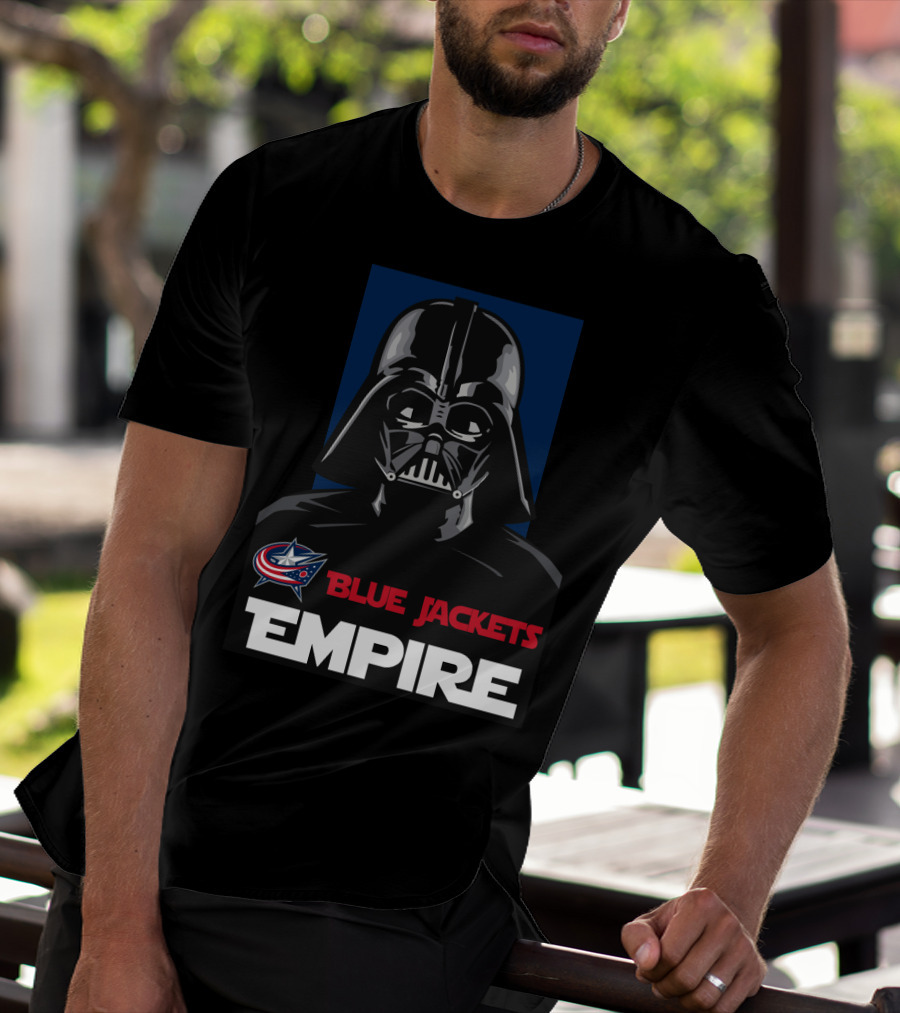 Columbus Blue Jackets Empire Darth Vader NHL T-Shirt