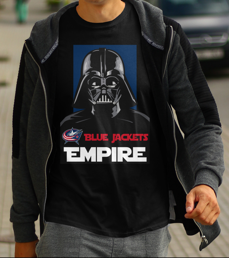 Columbus Blue Jackets Empire Darth Vader NHL T-Shirt