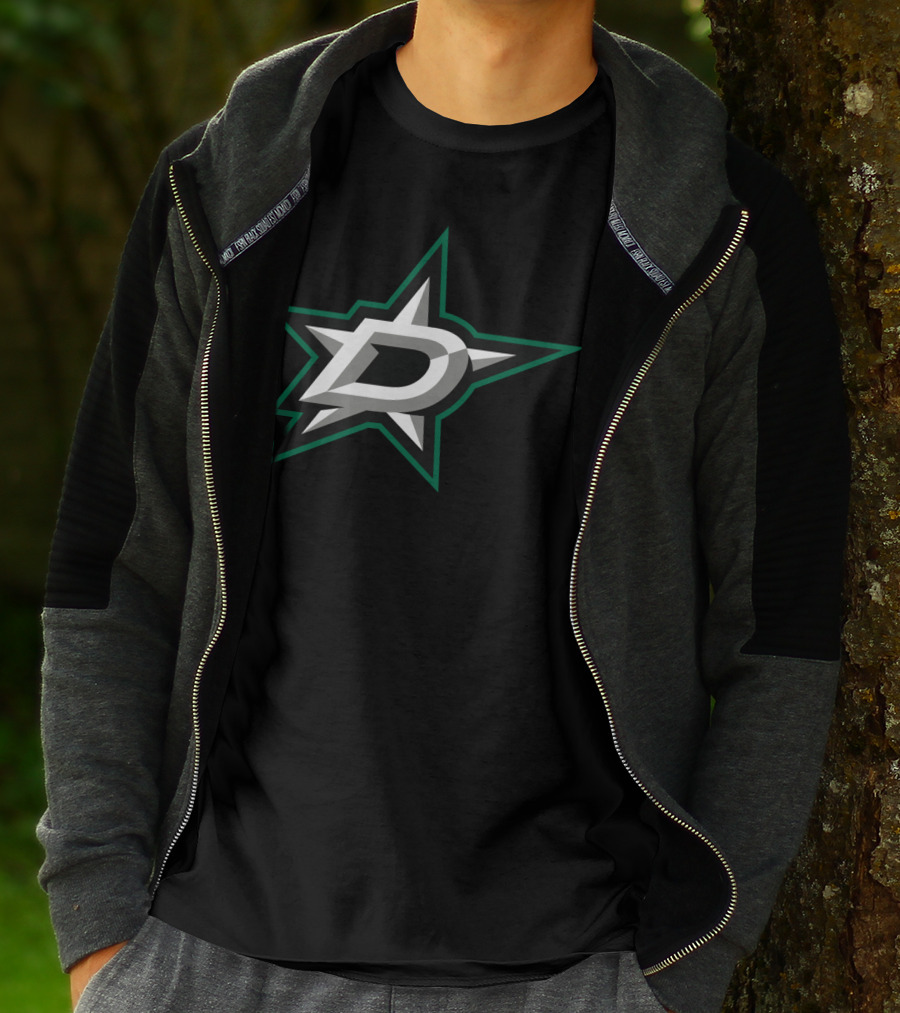 Dallas Stars Hockey Team Logo Black T-Shirt