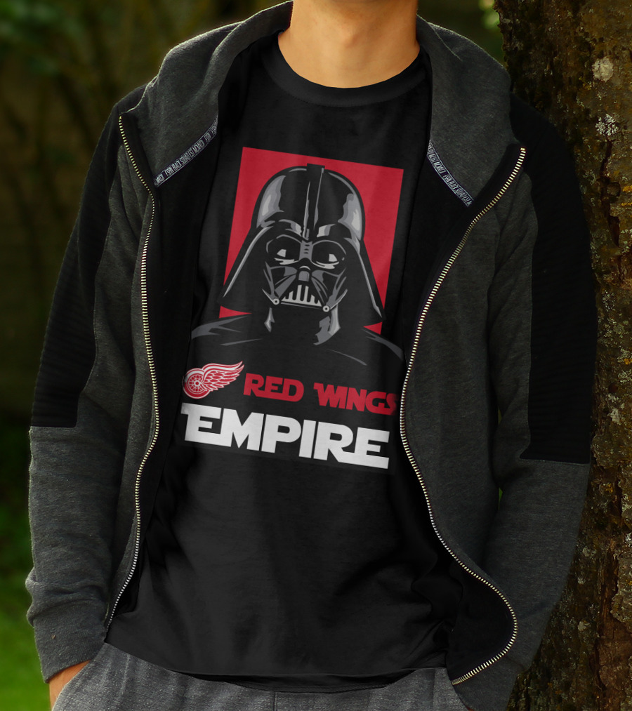 Detroit Red Wings Empire Darth Vader NHL T-Shirt