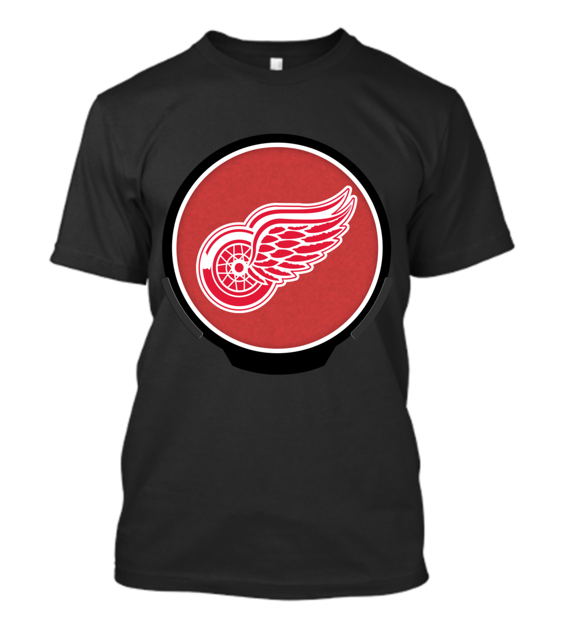 Power Decal NHL Detroit Red Wings Logo Circle Emblem T-Shirt