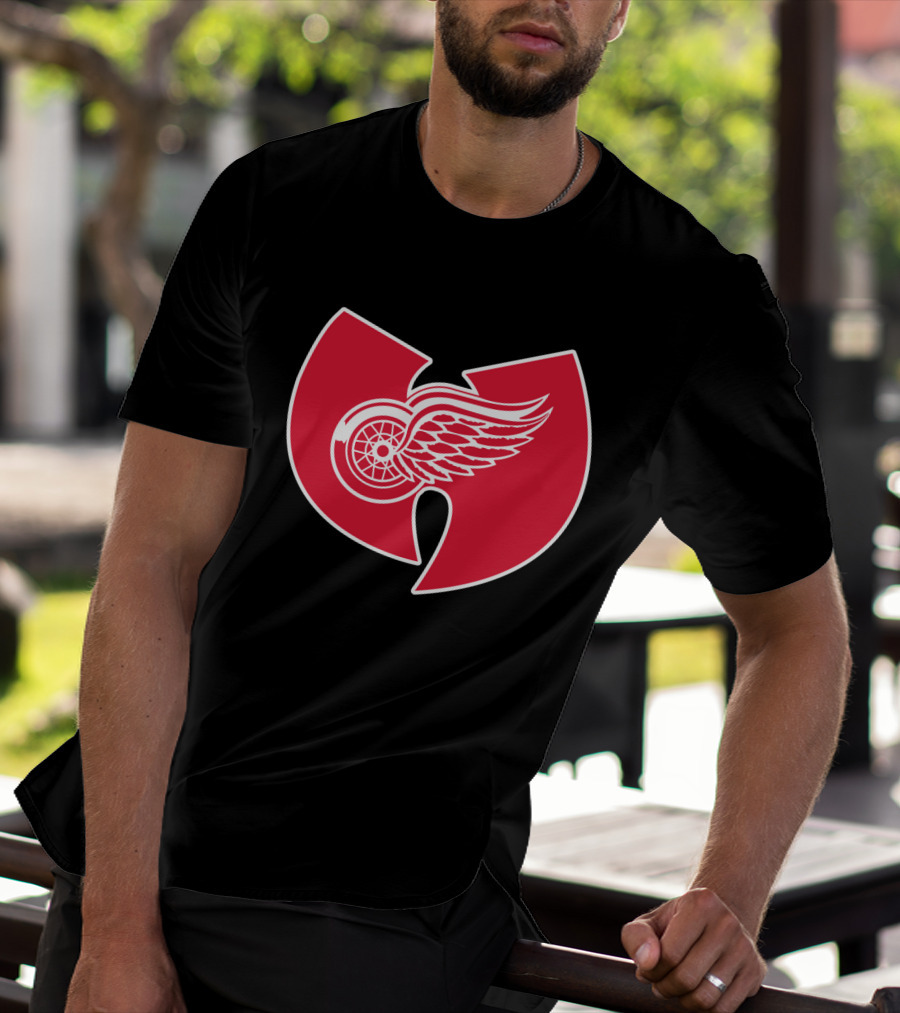 Detroit Red Wings Wu-Tang Clan Logo Merge T-Shirt