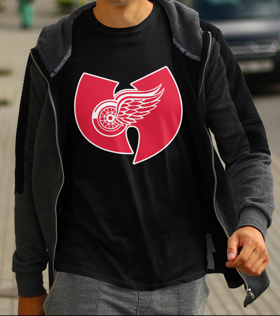 Detroit Red Wings Wu-Tang Clan Logo Merge T-Shirt