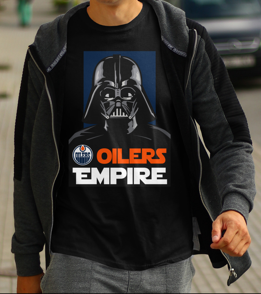 Edmonton Oilers Empire Darth Vader NHL T-Shirt