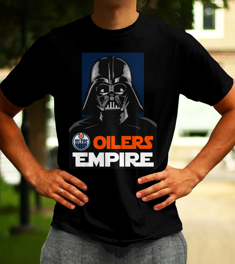 Edmonton Oilers Empire Darth Vader NHL T-Shirt