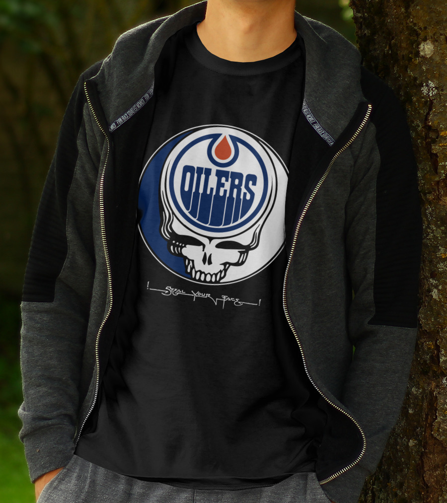 Grateful Dead Steal Your Face Edmonton Oilers T-Shirt