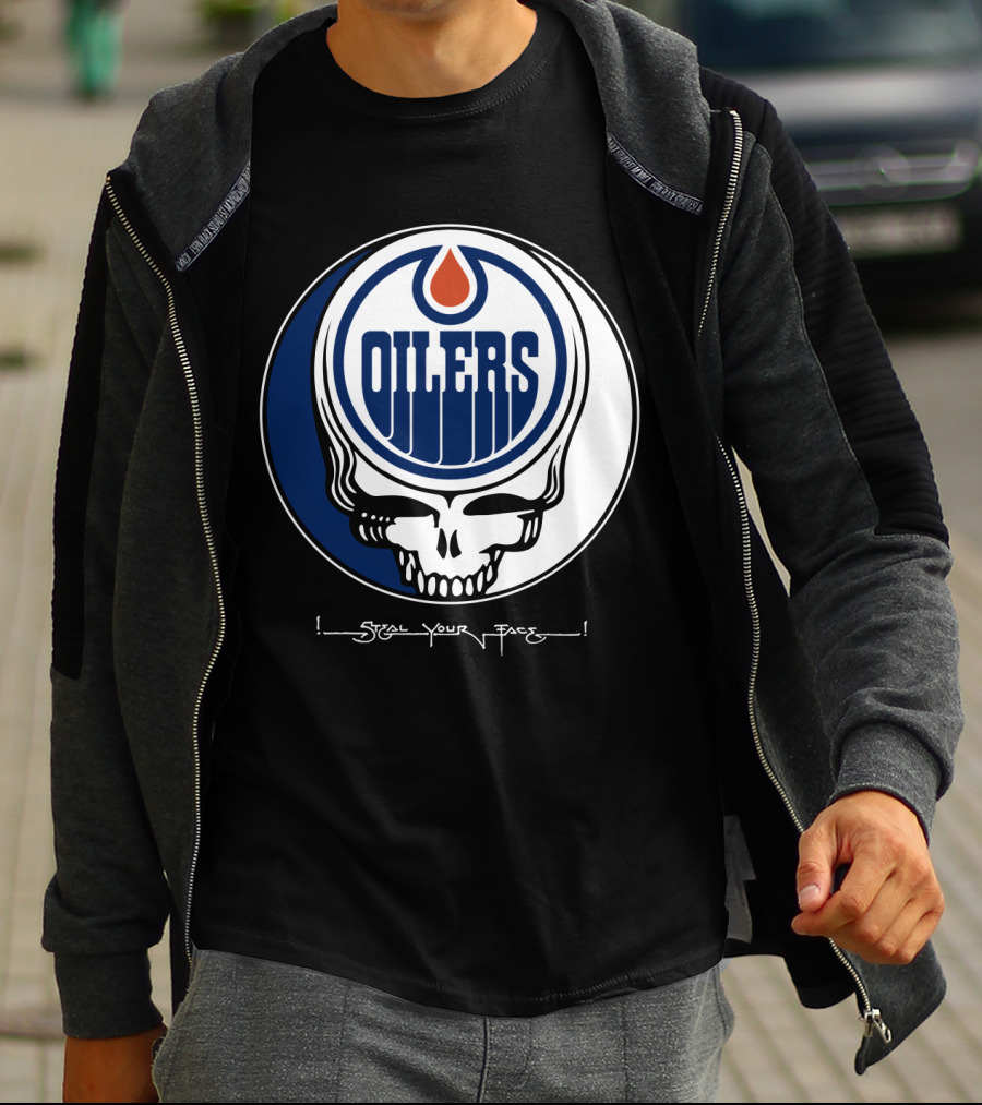 Grateful Dead Steal Your Face Edmonton Oilers T-Shirt