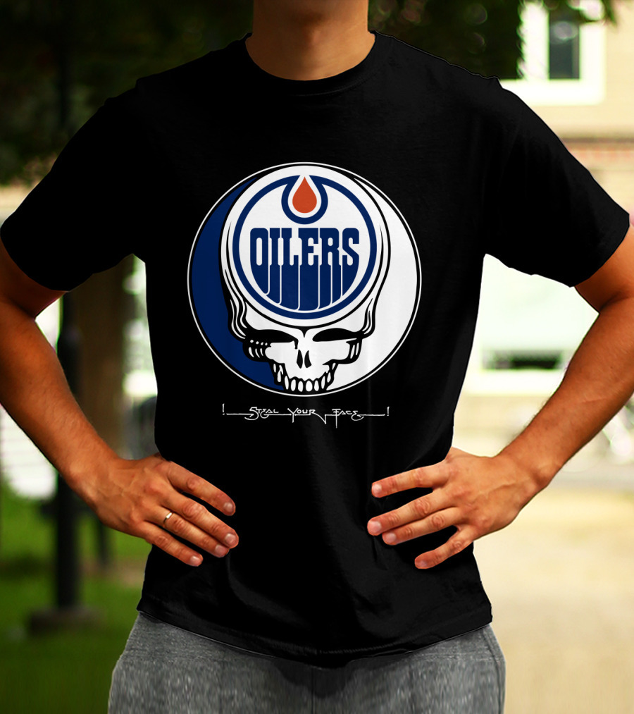 Grateful Dead Steal Your Face Edmonton Oilers T-Shirt