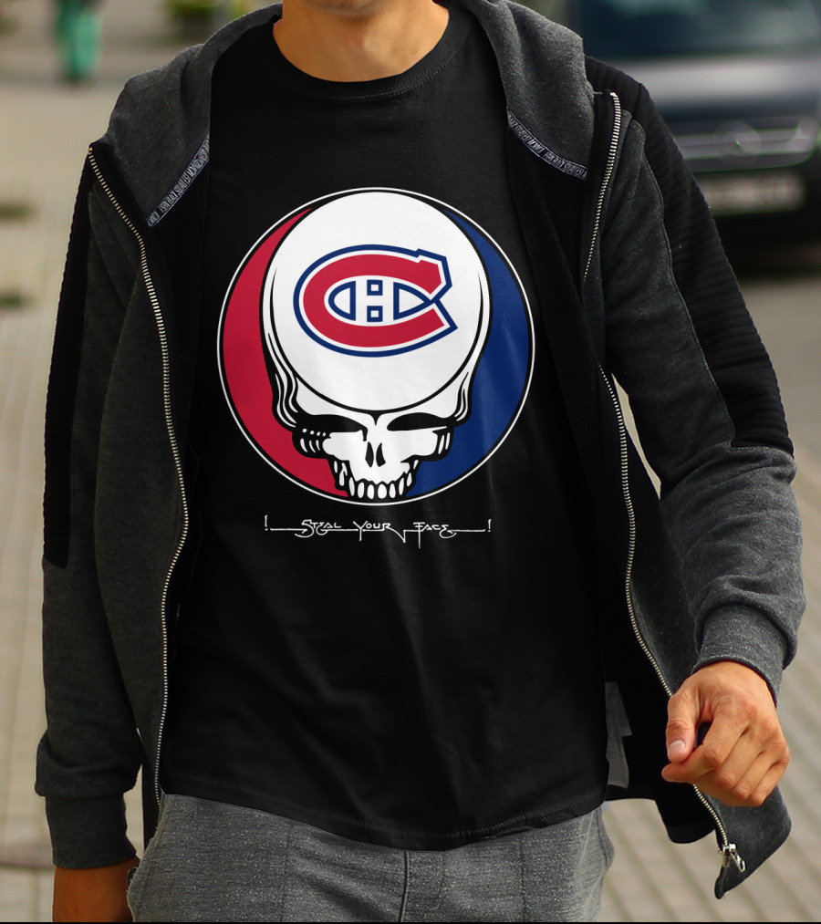 GRATEFUL DEAD Montreal Canadiens Steal Your Face T-Shirt