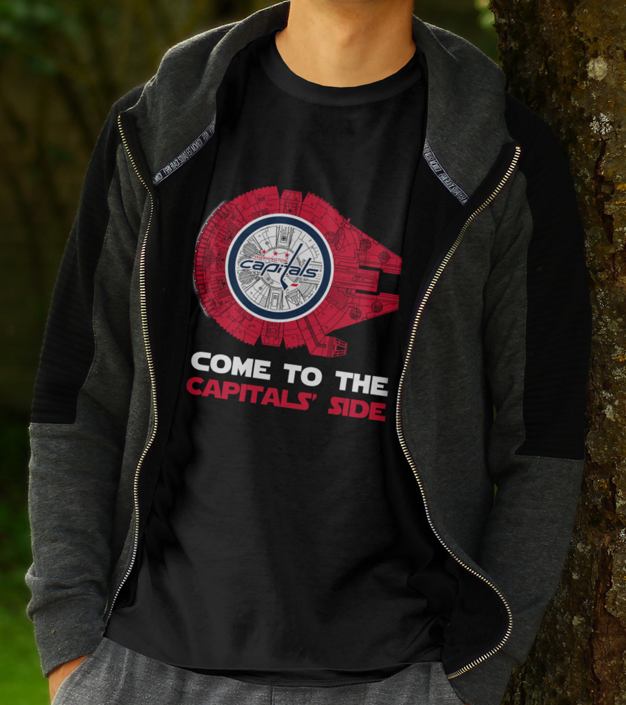 Washington Capitals Millennium Falcon Come To The Capitals' Side T-Shirt