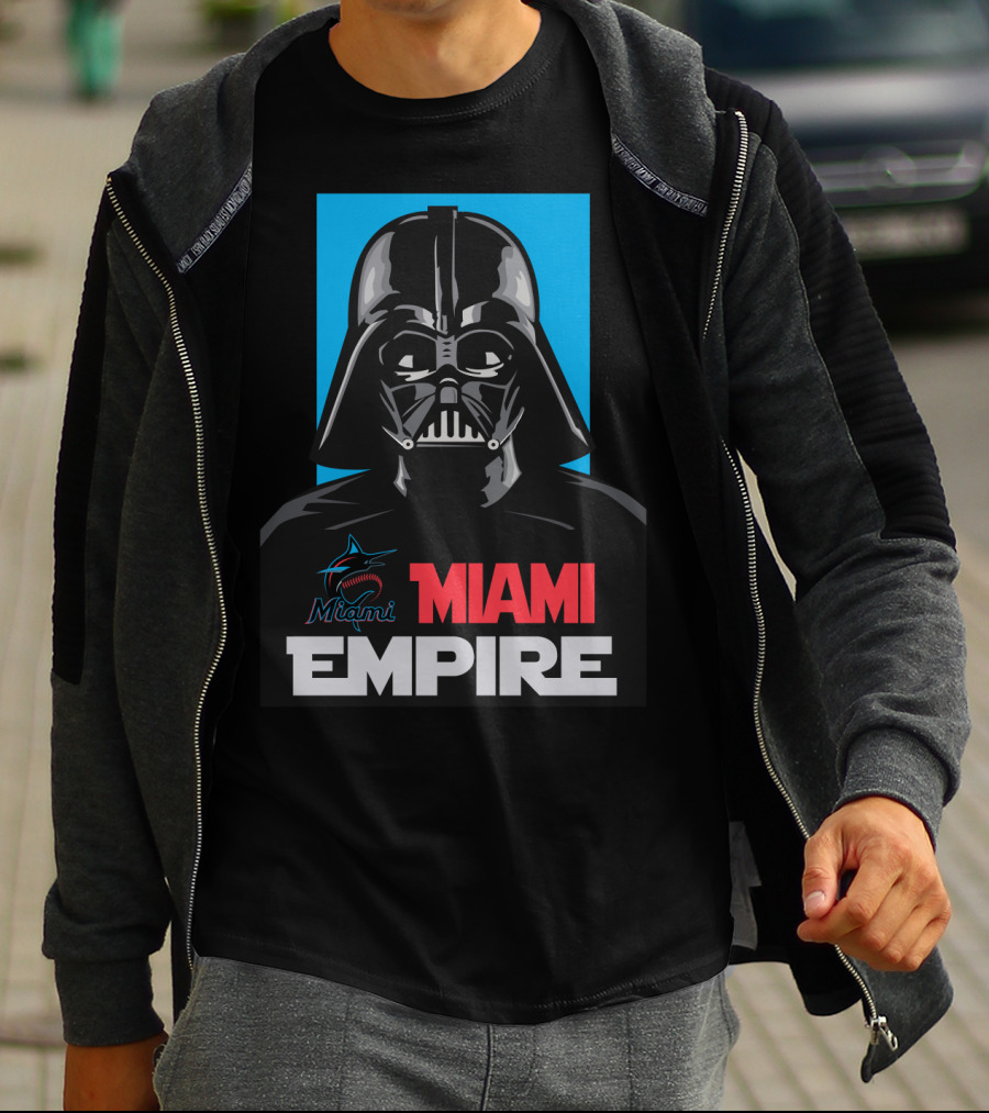 Miami Marlins Empire Miami Darth Vader T-Shirt