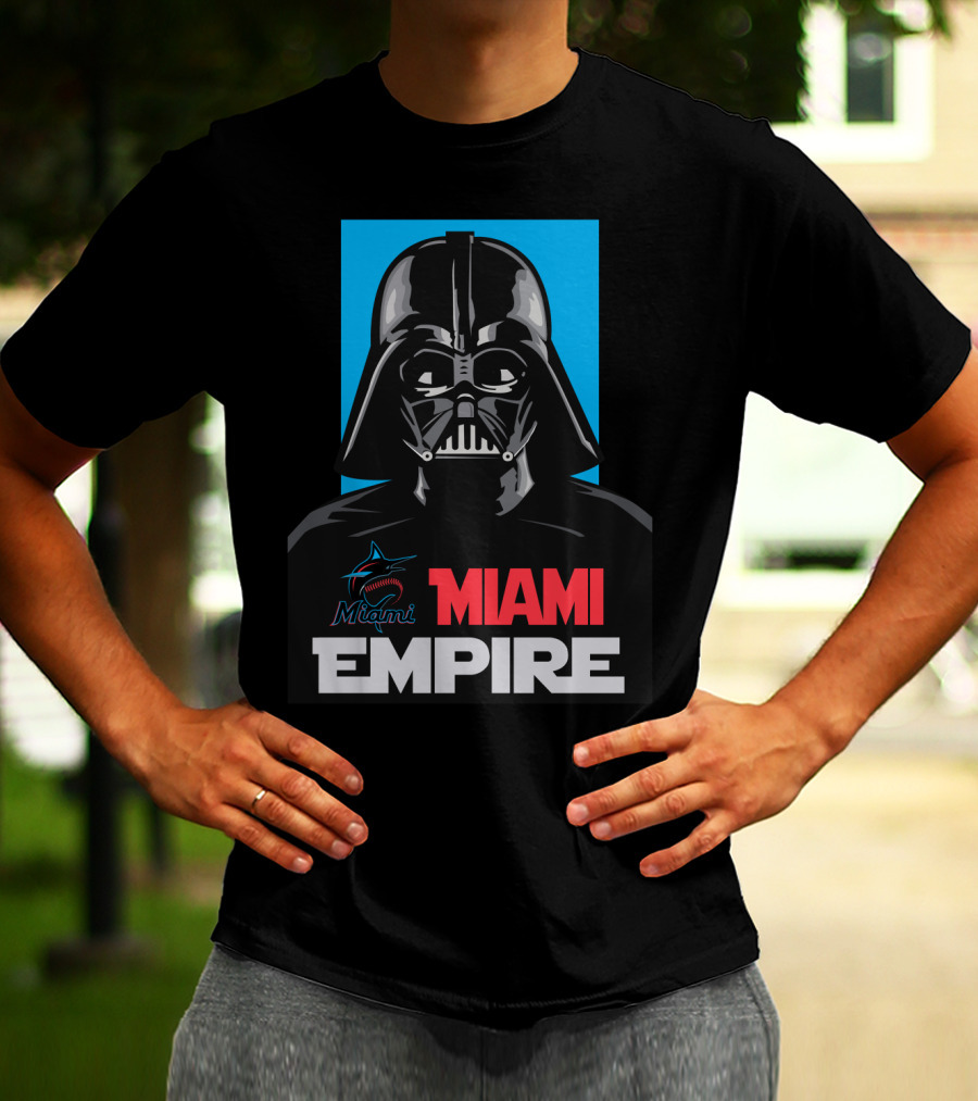Miami Marlins Empire Miami Darth Vader T-Shirt