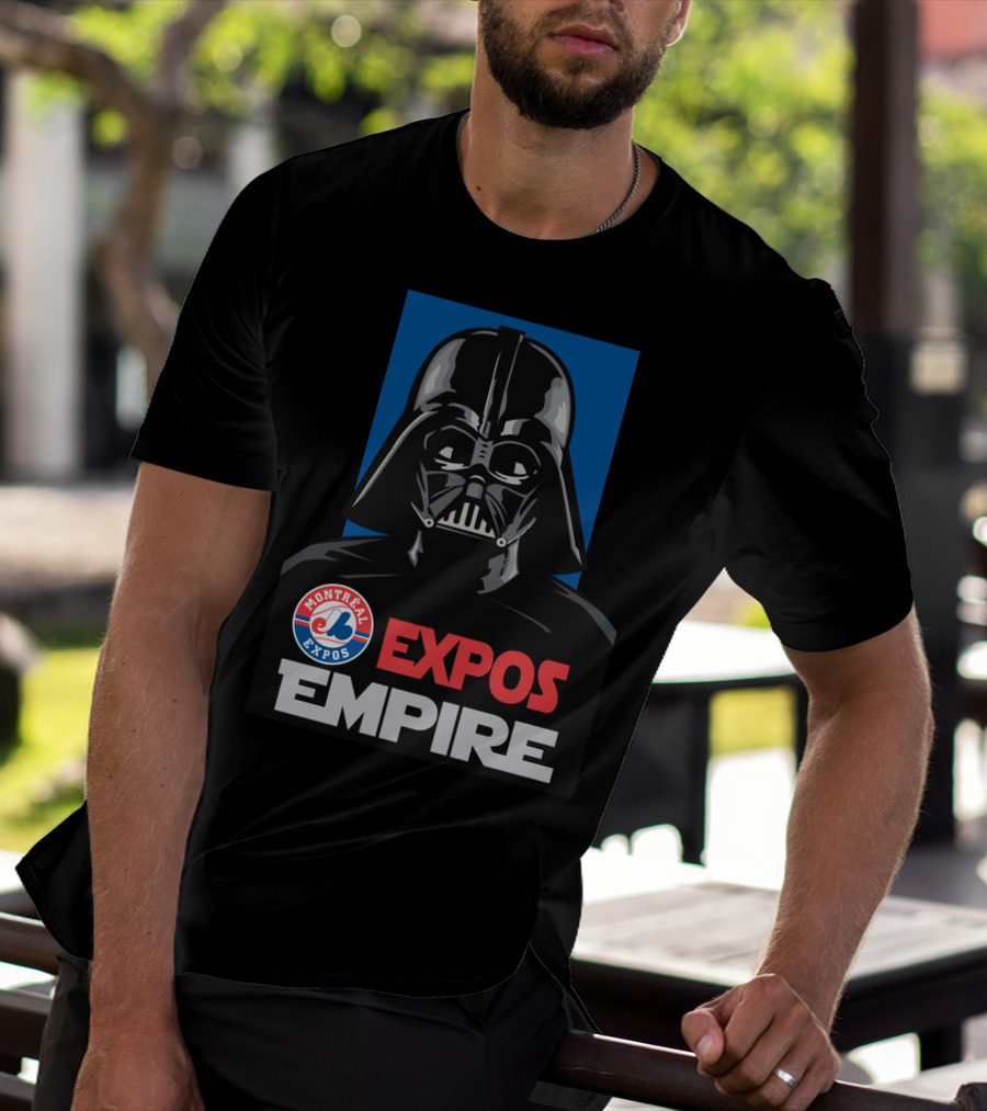 Montreal Expos Empire Darth Vader Star Wars Crossover T-Shirt