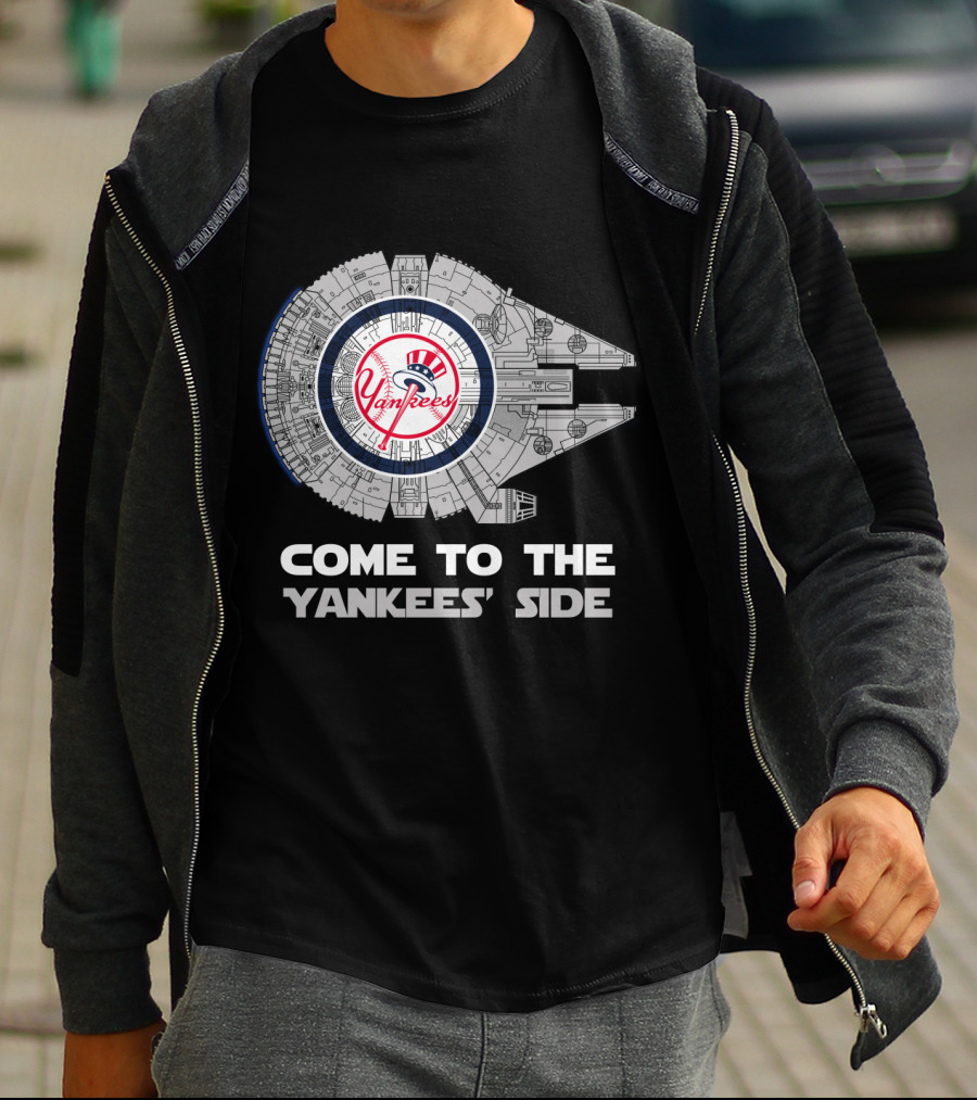 New York Yankees Come To The Yankees' Side Millennium Falcon T-Shirt
