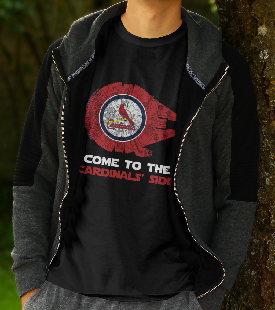 St. Louis Cardinals Come To The Cardinals' Side Millennium Falcon T-Shirt