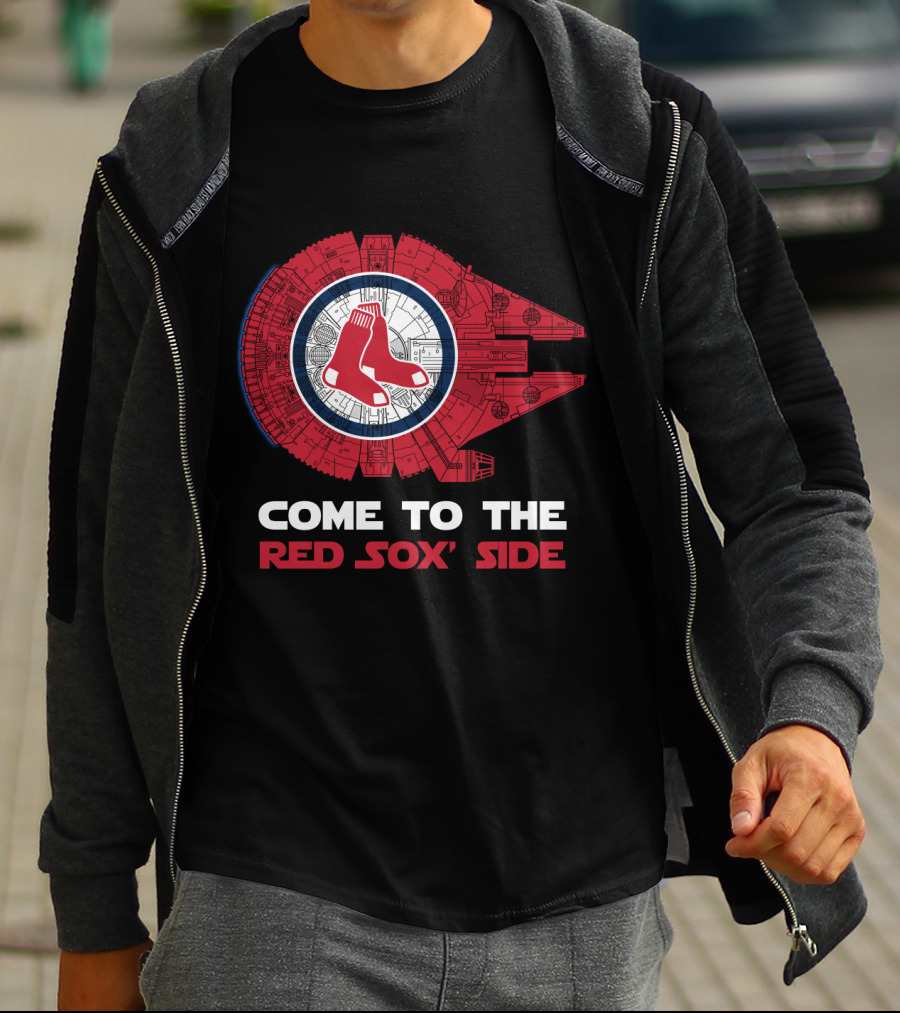 Come To The Boston Red Sox' Side Millennium Falcon T-Shirt