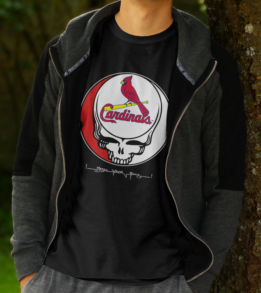 GRATEFUL DEAD St. Louis Cardinals Steal Your Face T-Shirt