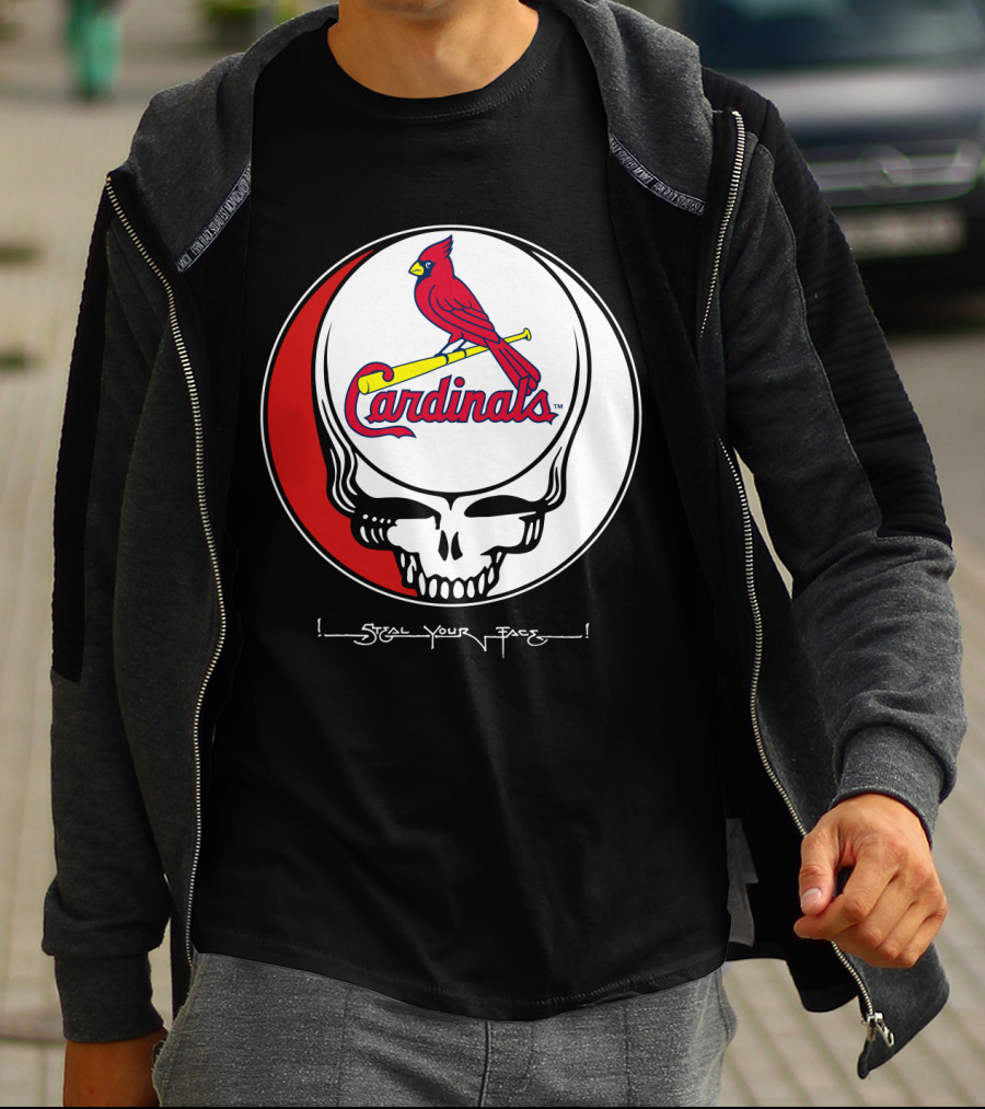 GRATEFUL DEAD St. Louis Cardinals Steal Your Face T-Shirt
